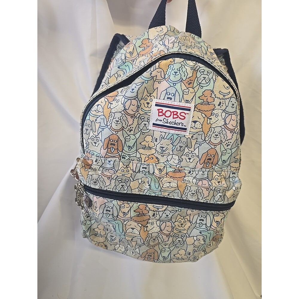Skechers BOBS All Over Print Puppy Dog Small Adjustable Strap Pop Art Backpack